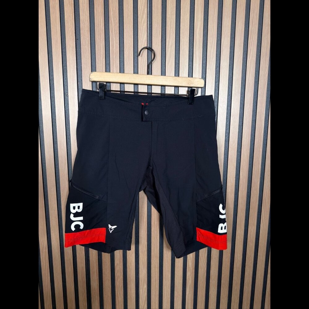 Cuore Cycling Shorts Medium Mens Black Athletic Biker Workout Pocket Zip